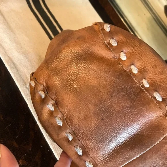 Bed Stu Leather Stevie Tote Shoulder Bag Tan Rustic Retail $255 - Picture 9 of 14